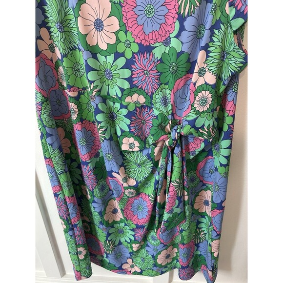 Talbots Effortless Jersey Bella Dress Plus Size 3XLP Floral Short Sleeve 2 Pack - Picture 4 of 12